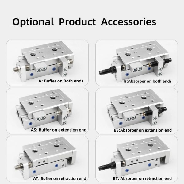 Air Slide Table Mxs Mxq Dual Rod Rail Slide Air Pneumatic Tool Cylinder Bore 20 25mm Stroke 10 20 30 40 50m 75 100 125 150mm
